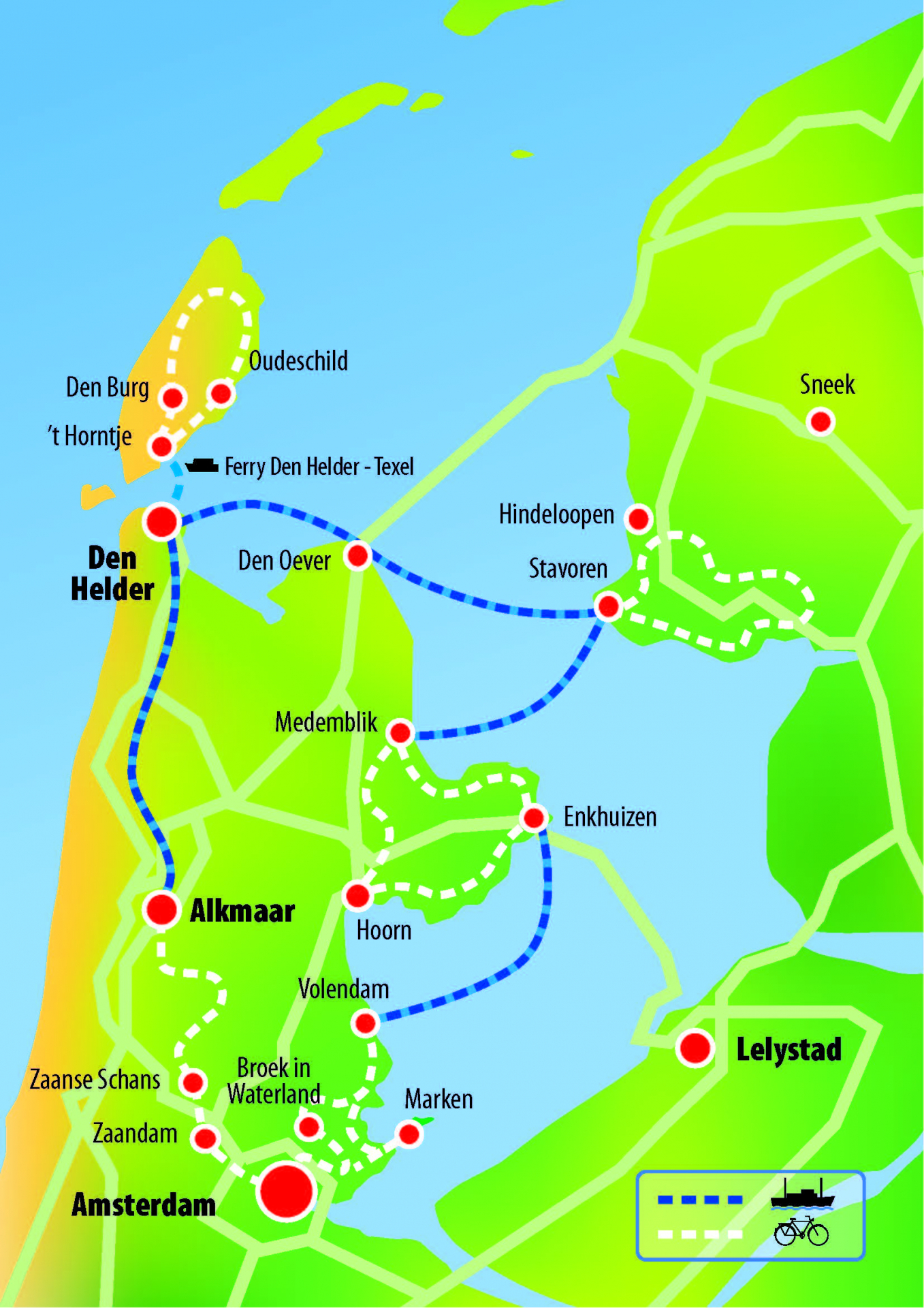 Rundreise Nord-Holland per Rad und Schiff                             - © Boat Bike Tours                                                    